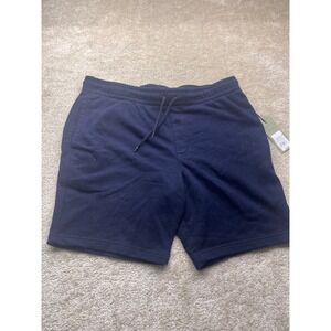 Goodfellow & Co Mens Federal Blue Ultra-Soft Fleece Knit Shorts Large NWT 8.5in